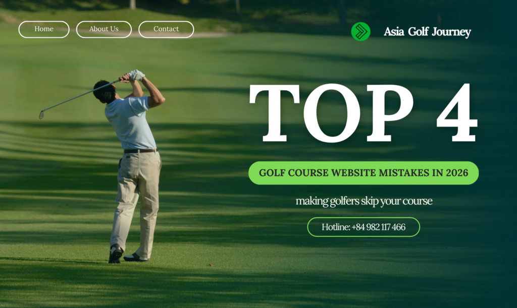 Top 4 golf course website mistakes in 2026 making golfers skip your course