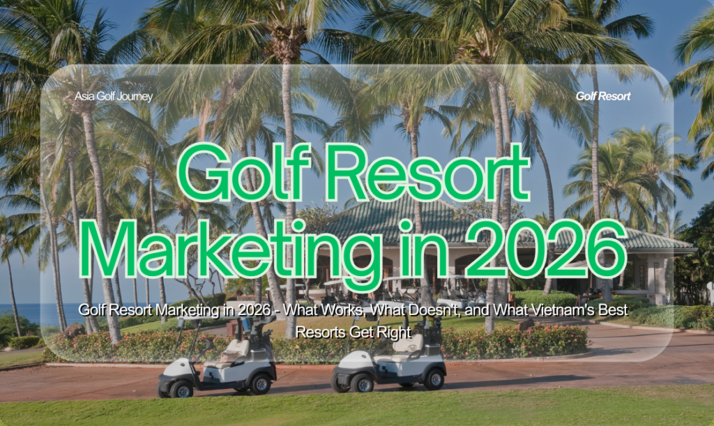 Build a digital presence that sells the experience, not just the course- Asia Golf Journey
