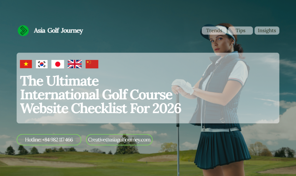 The Ultimate International Golf Course Website Checklist For 2026